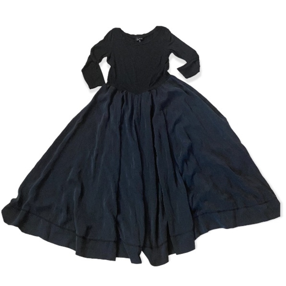 Lynn Ritchie Silk Twirl Maxi Long Sleeve Dress